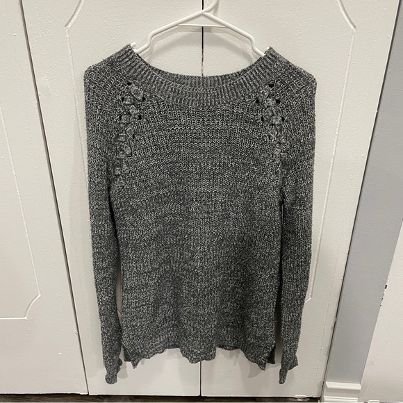SO Grey Knit Sweater - Picture 1 of 10
